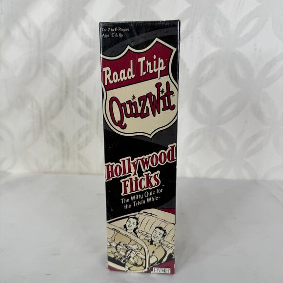 5 for $25| Road Trip QUIZWIT Hollywood Flicks Trivia Game Sealed Brand New - Picture 2 of 6